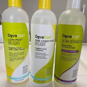 Deva Curl shampoo, conditioner and gel (x2)
